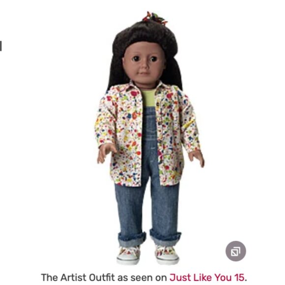 RETIRED Vintage American Girl Doll Artist Outfit - Picture 2 of 2